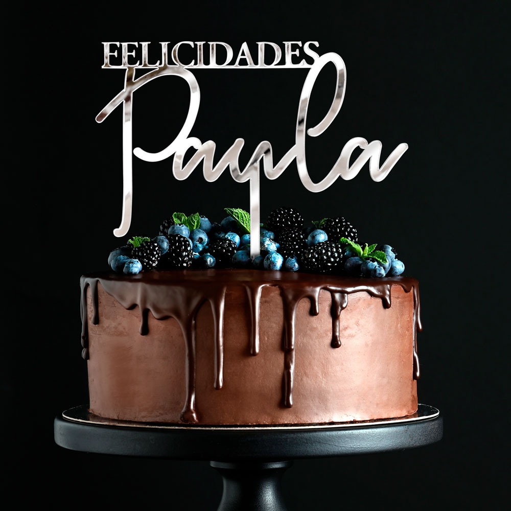 Pastel-topper-felicidades-plata-kuko-studio
