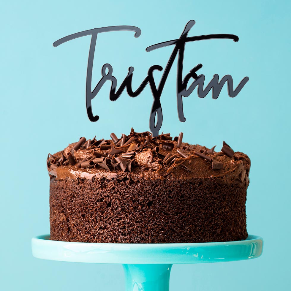 Pastel-topper-nombre-fina-negro-kuko-studio
