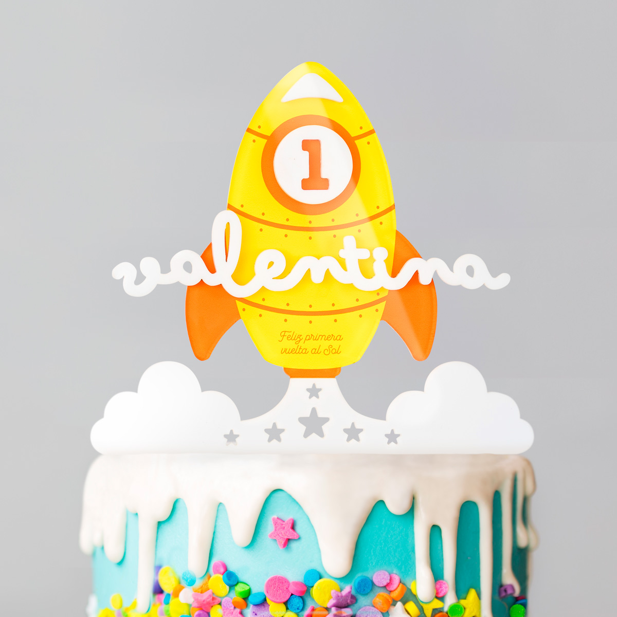 cake-topper-cohete-amarillo-kuko-studio